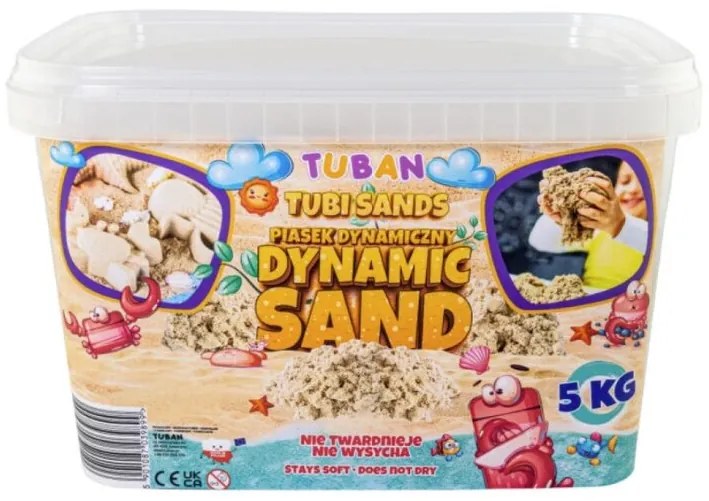 Kinetický piesok Tuban 5kg: Natural
