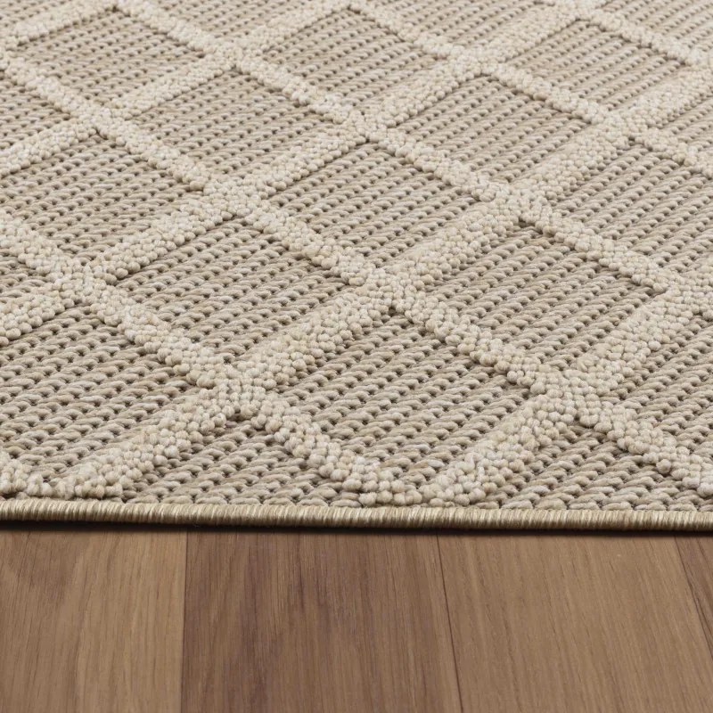 Kusový koberec Patara 4953 Beige – na von aj na doma, 200x290, béžová, chodba / predsieň, Ayyildiz
