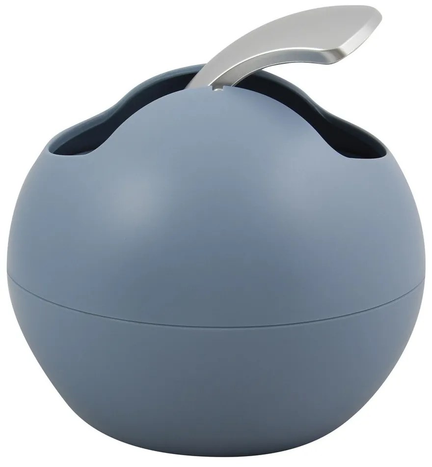 Svetlomodrý plastový odpadkový kôš 1 l Bowl Matt – Spirella