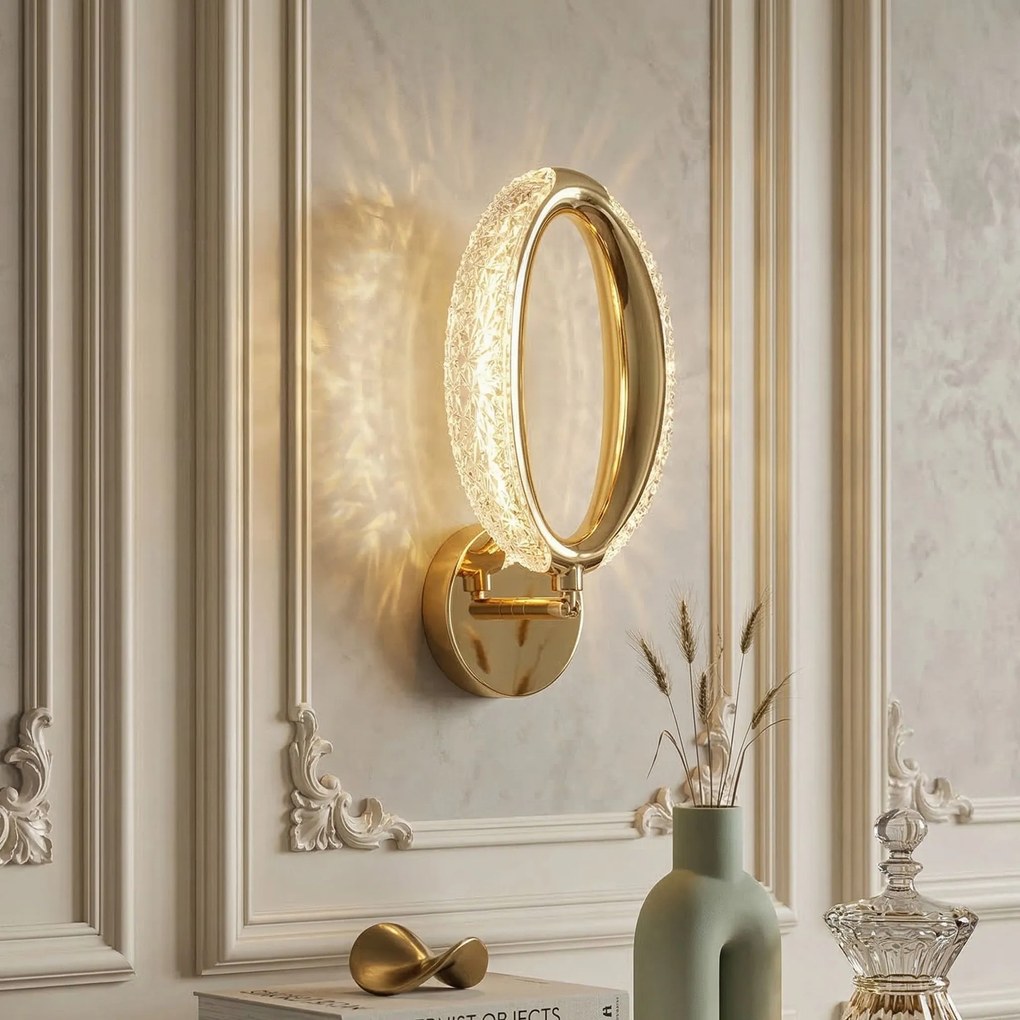 Toolight Rea, NÁSTENNÉ LED SVIETIDLO G174-W GOLD, OSW-07818