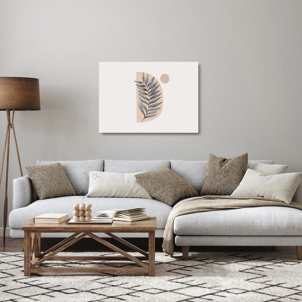 Sklenený obraz - Ilustrovaný list N⁰1 (70x50 cm)