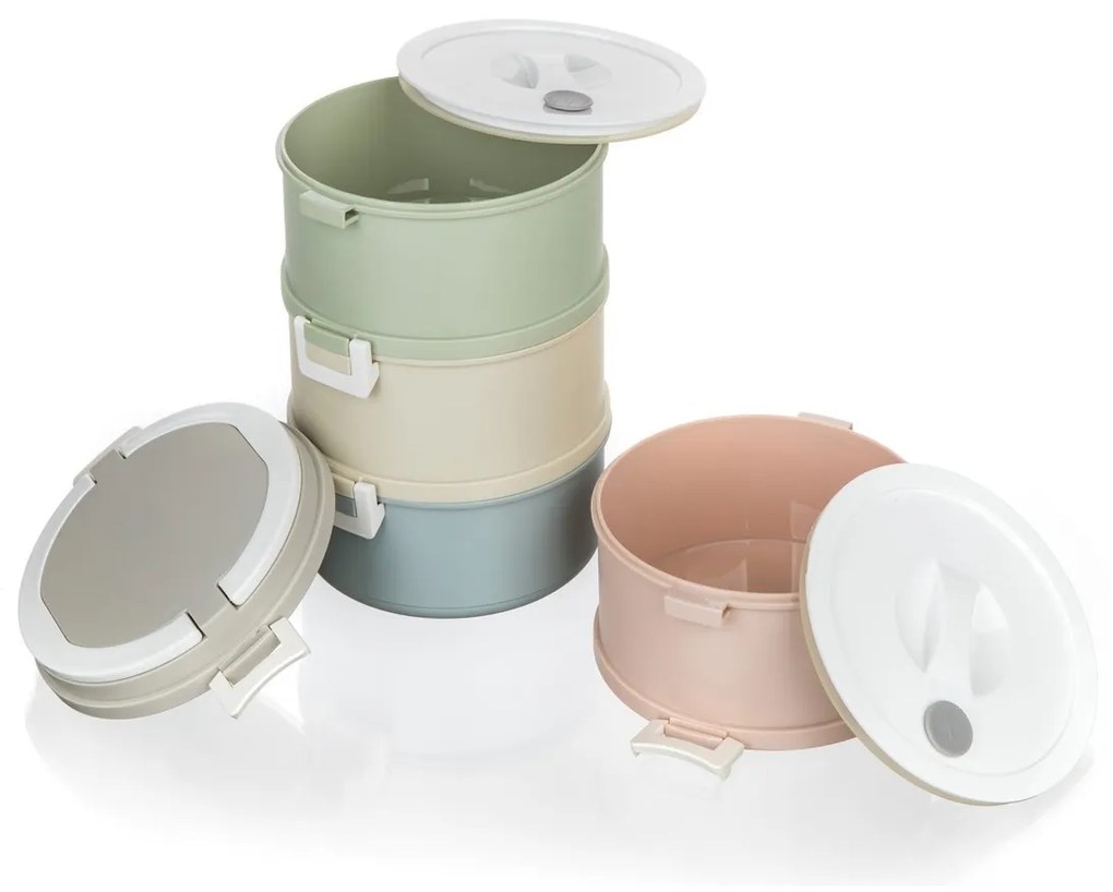 Banquet Plastový obedár Avanza, 2,8 l, 4 diely, multicolor