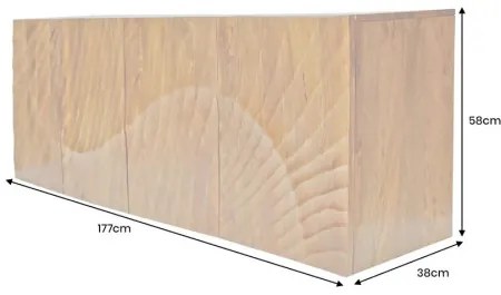 Komoda 46647 Scorpion 177cm Drevo Mango hnedá - Komfort-nábytok