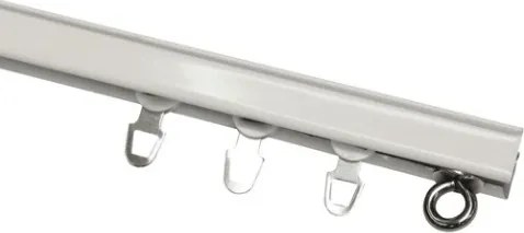Záclonová koľajnička Deluxe 250 cm, komplet, biela%