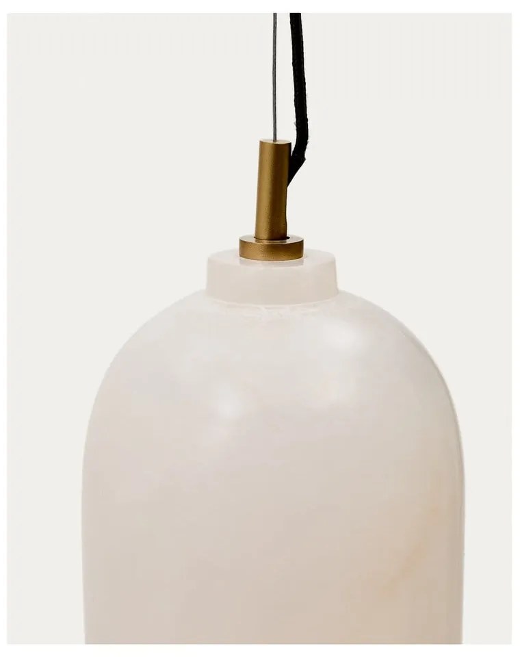 Závesné svietidlo slonovinové ø 15 cm Shenli – Kave Home