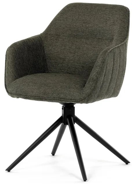 Autronic BONTEC Jedálenská stolička, krémová, látka, HC-536 CRM2 Farba: Zelená