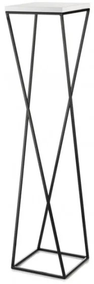 Stojan na kvety LOFT 100x24 cm čierna/biela