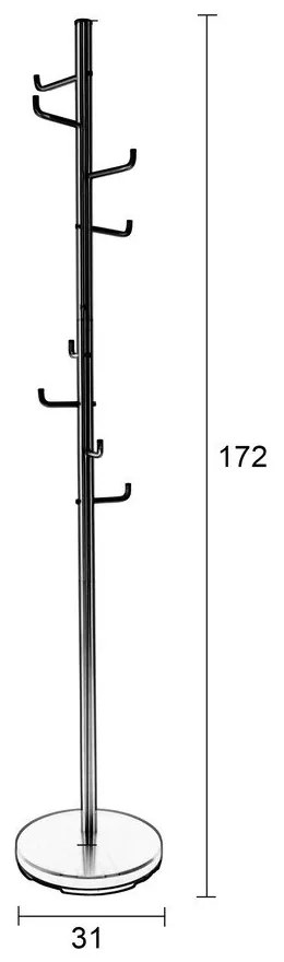 Vešiak Satin Nickel