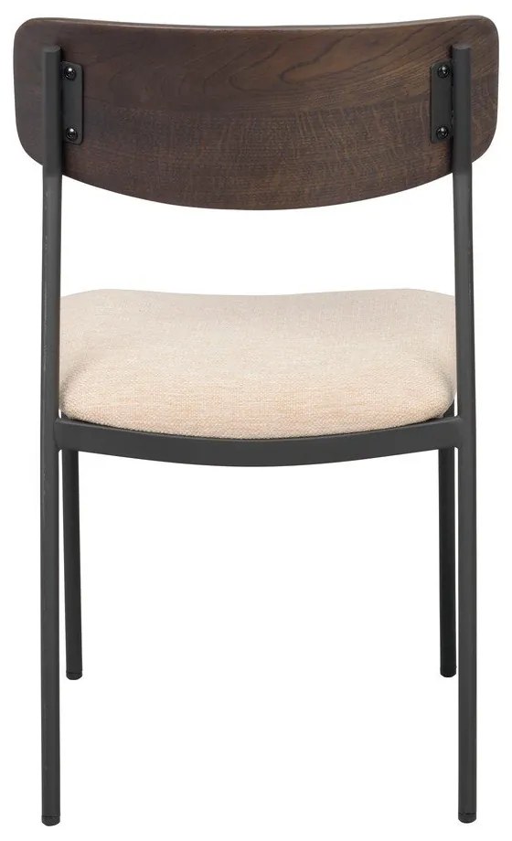 Krémovo-tmavohnedé jedálenské stoličky v súprave 2 ks Maymont – Rowico