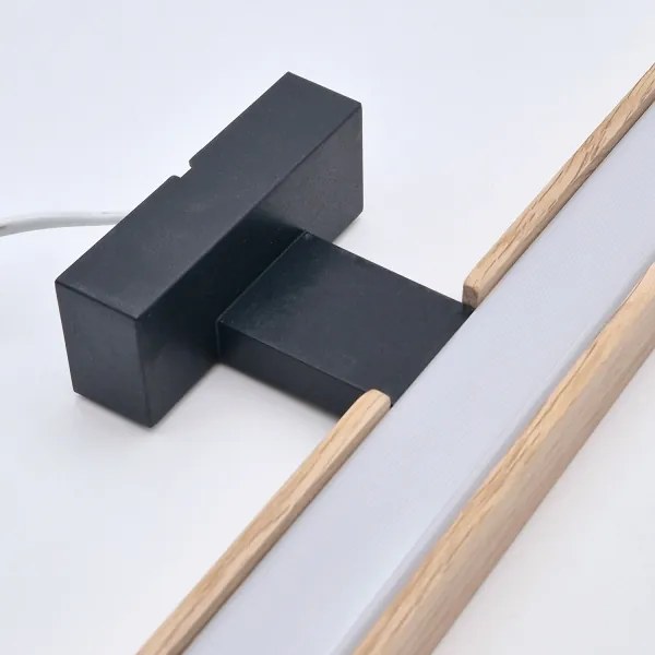 Brilagi-LED Kúpeľňové osvetlenie zrkadla WOODY MIRROR LED/12W/230V IP44 dub/čierna