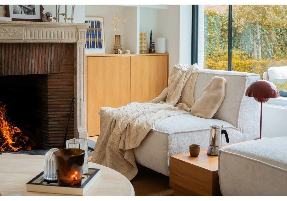 Béžový termofor z mikroplyšu 2 l Warmers – Tiseco Home Studio