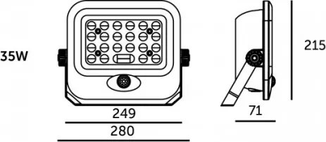 LED solárny reflektor so senzorom MHCS LED/20W/3,2V IP65 10000 mAh + diaľkový ovládač