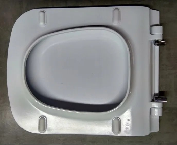 Cersanit Metropolitan, toaletné sedátko z duroplastu s pomalým zatváraním, biela, OK581-009-BOX