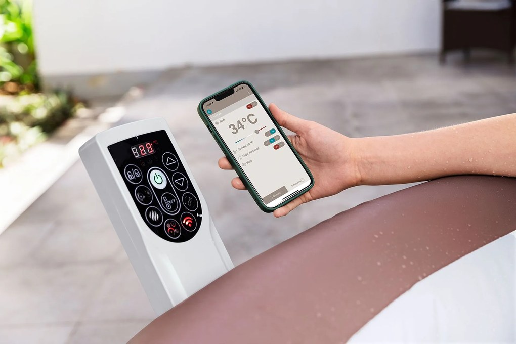 BESTWAY Lay-Z-Spa Hawaii EnergySense Smart AirJet Vírivka, 196 x 71 cm, 6 osôb 6001G