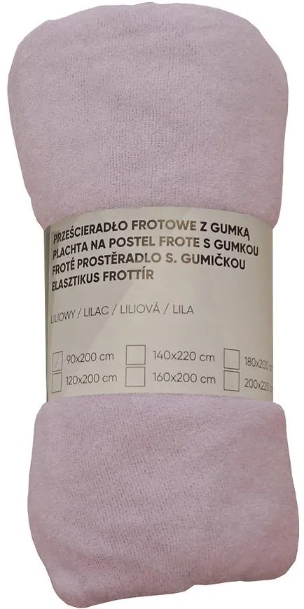 Prestieradlo frotté s gumkou 160x200