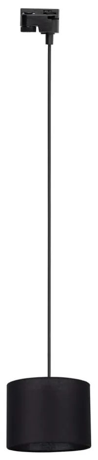 Luster na lanku do lištového systému TRACER 1xE27/15W/230V pr. 20 cm čierna