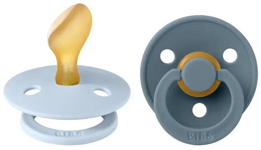 BIBS Colour anatomické cumlíky, kaučuk 2ks - veľkosť 2 - Baby blue Petrol