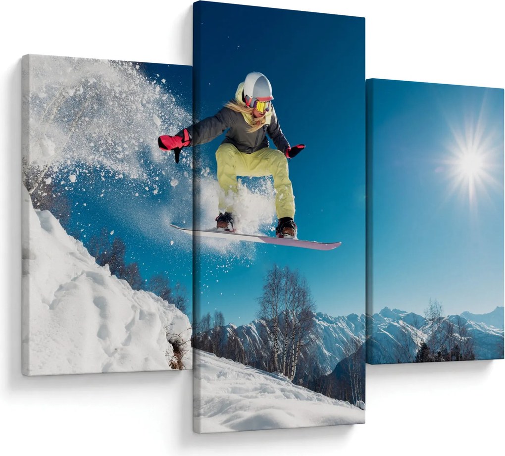 Obraz - Snowboardista (90x60 cm)