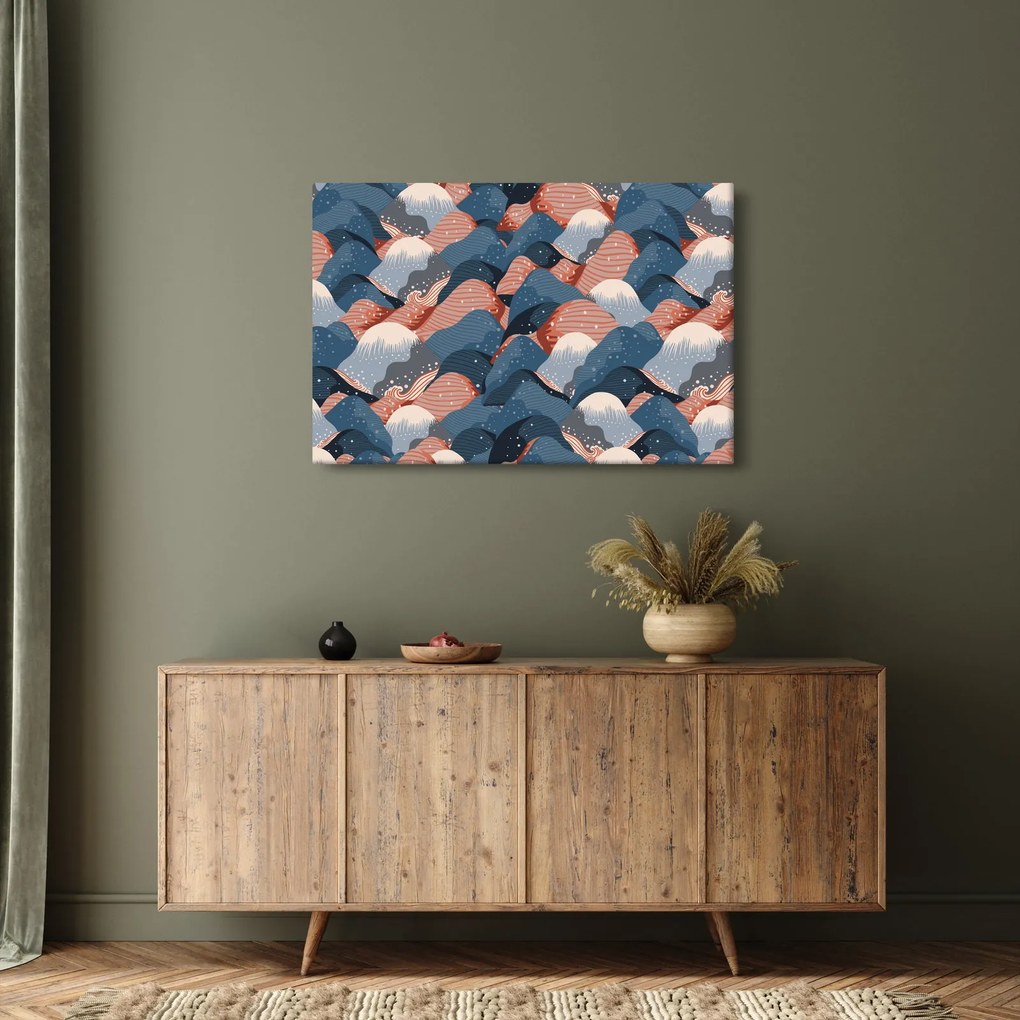 Obraz - Vlny a kopce (90x60 cm)
