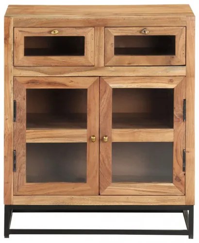 vidaXL Komoda 60x35x70 cm masívne akáciové drevo-