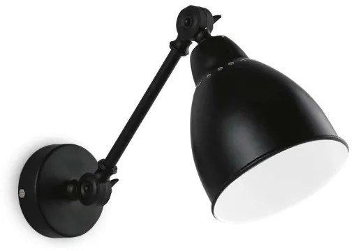 Ideal Lux - Nástenná lampa 1xE27/60W/230V čierna