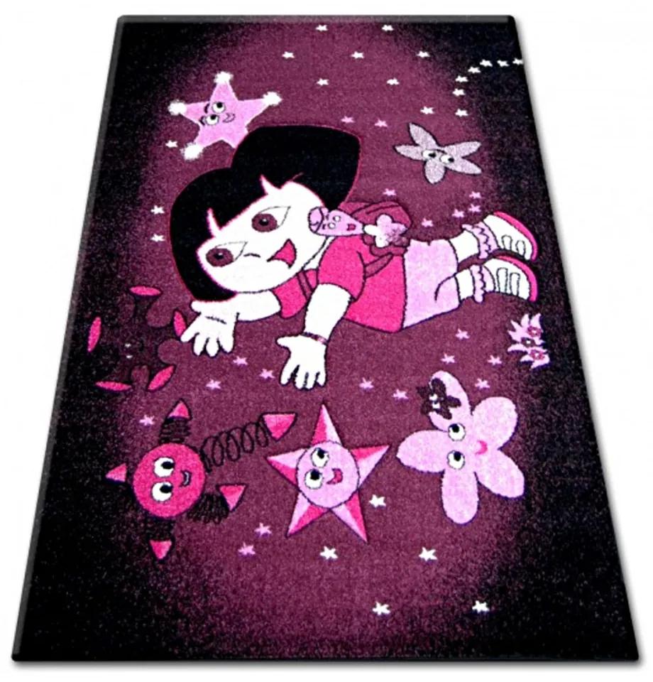 Detský kusový koberec Ema fialový, Velikosti 140x190cm