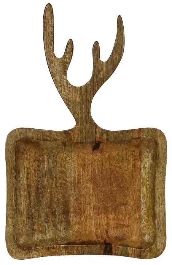 Misa z mangového dreva s parožím- 28 * 2 * 45cm