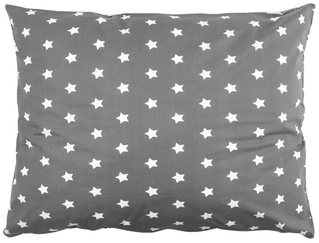 4home Obliečka na vankúš Stars sivá, 70 x 80 cm