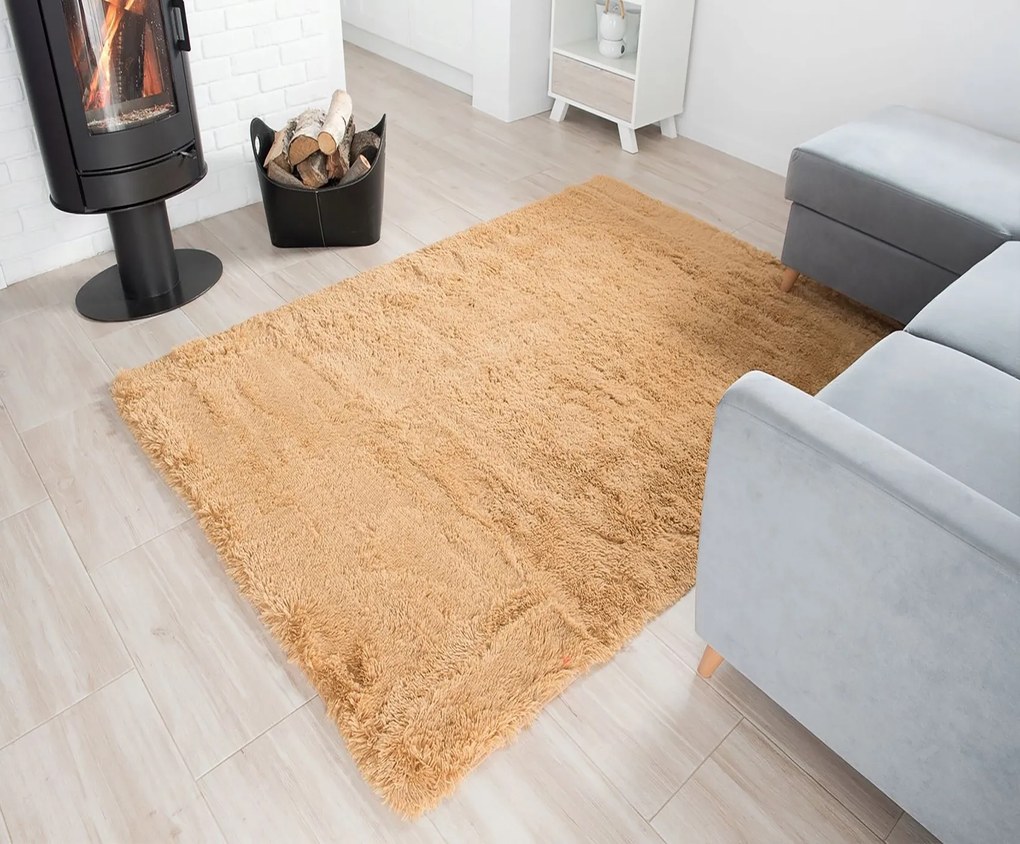 Plyšový koberec TOP - BÉŽOVÝ