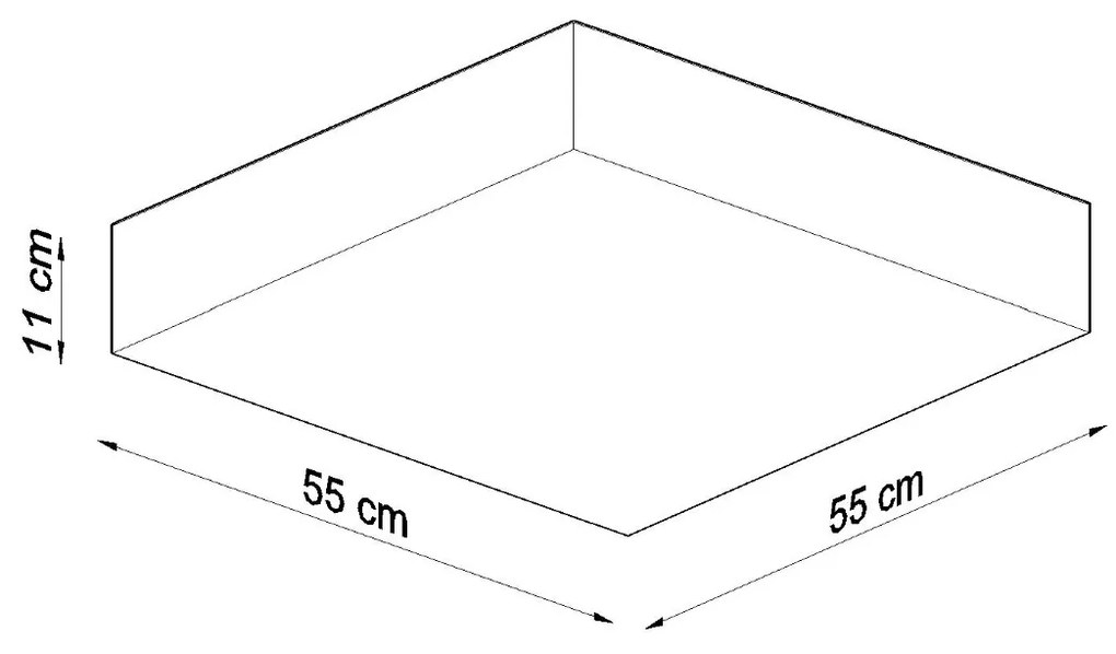 Stropné svietidlo Horus, 1x sivé plastové tienidlo, (biely plast), (55 cm)