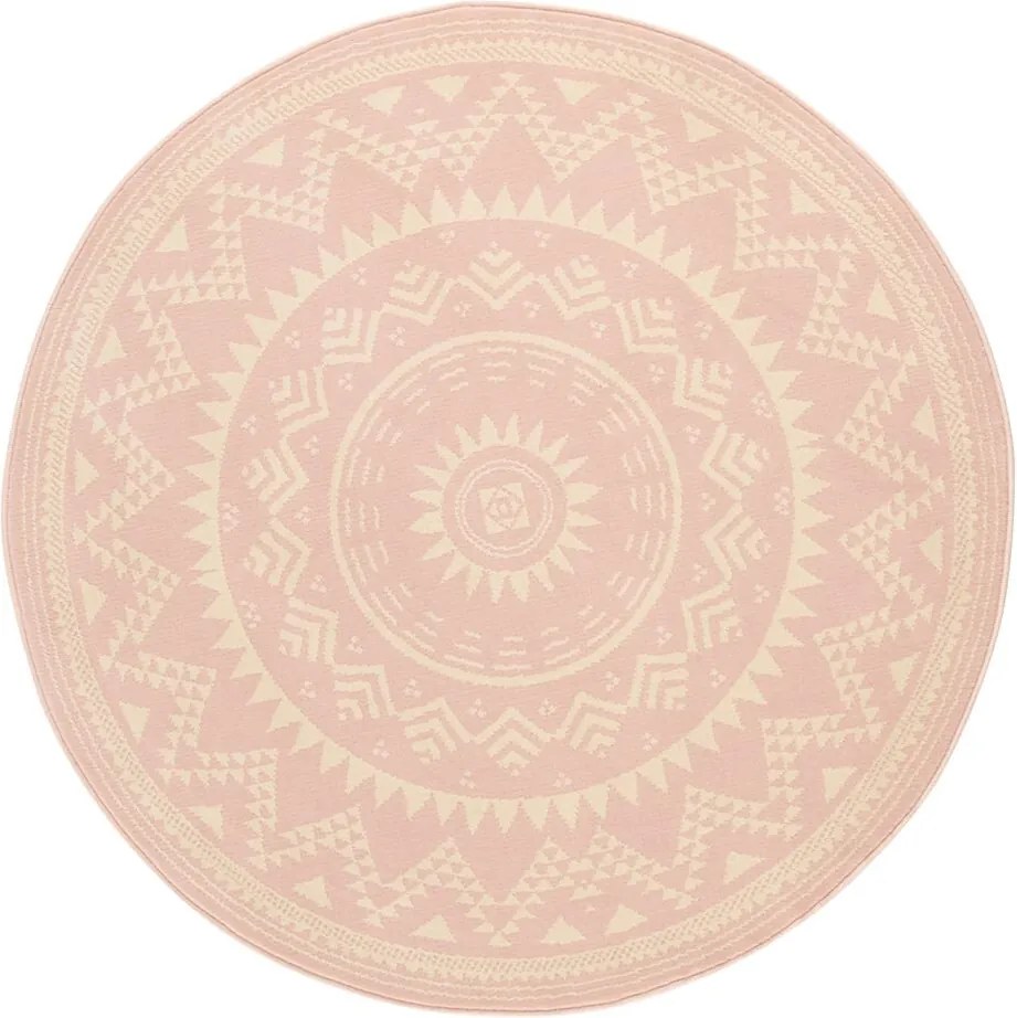 Hanse Home Collection koberce Kusový koberec Celebration 103445 Valencia Rosa - 200x200 (průměr) kruh cm