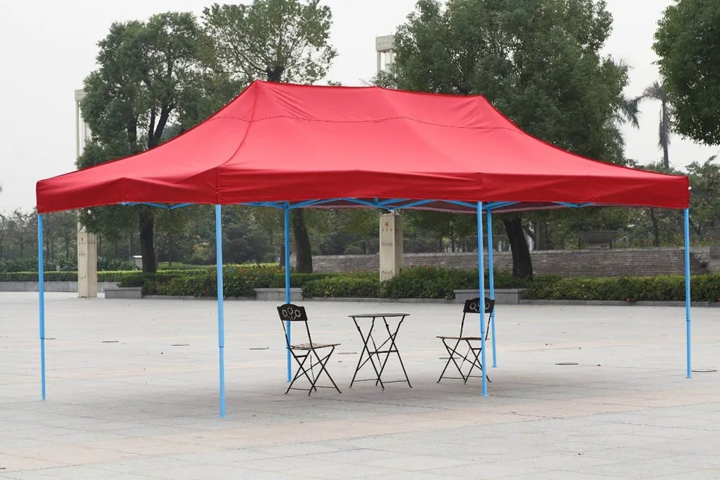 Záhradný pavilón-Červený-2,9x5,7 m