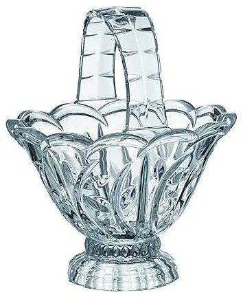 Crystal Bohemia sklenený košík 215 mm