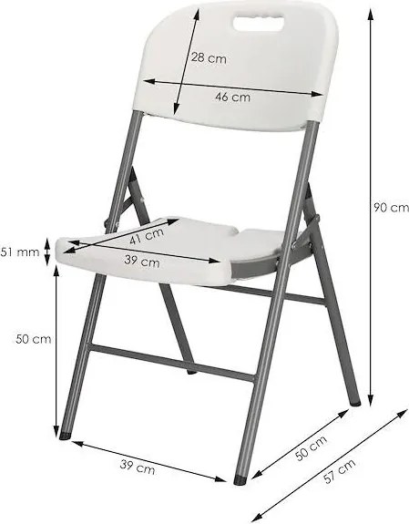 SPRINGOS Cateringová súprava, turistický stôl 240 cm so 6 stoličkami, skladacia biela súprava