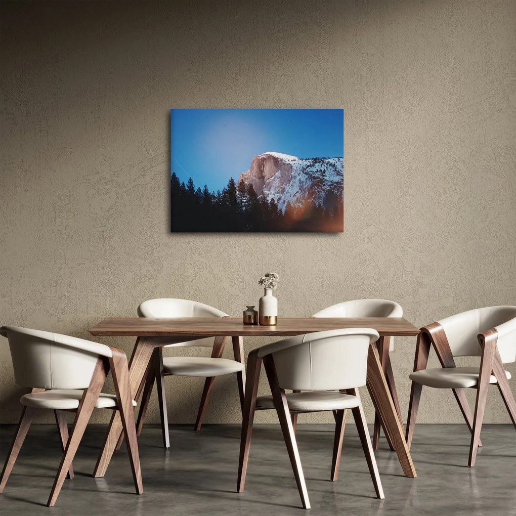 Obraz - Nočný vrchol hôr (70x50 cm)