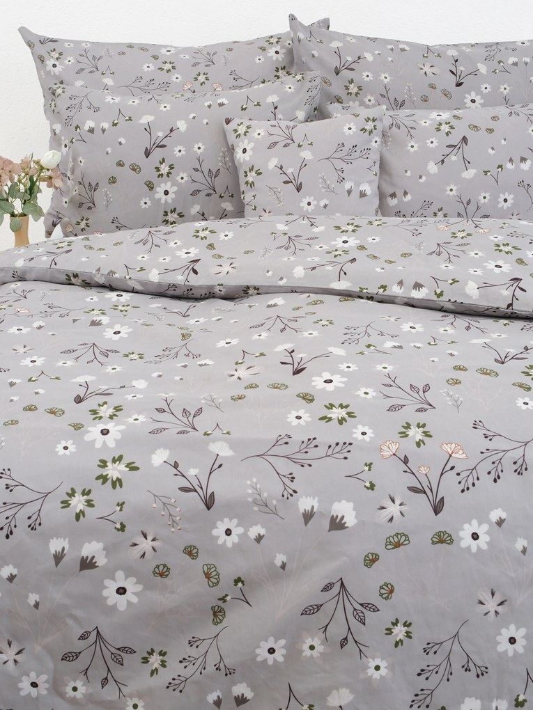 Bavlnené obliečky Renforcé - Vanessa šedá