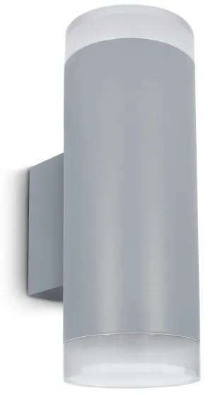 Brilagi - Vonkajšie nástenné svietidlo MATERA 2xGU10/30W/230V šedá IP54