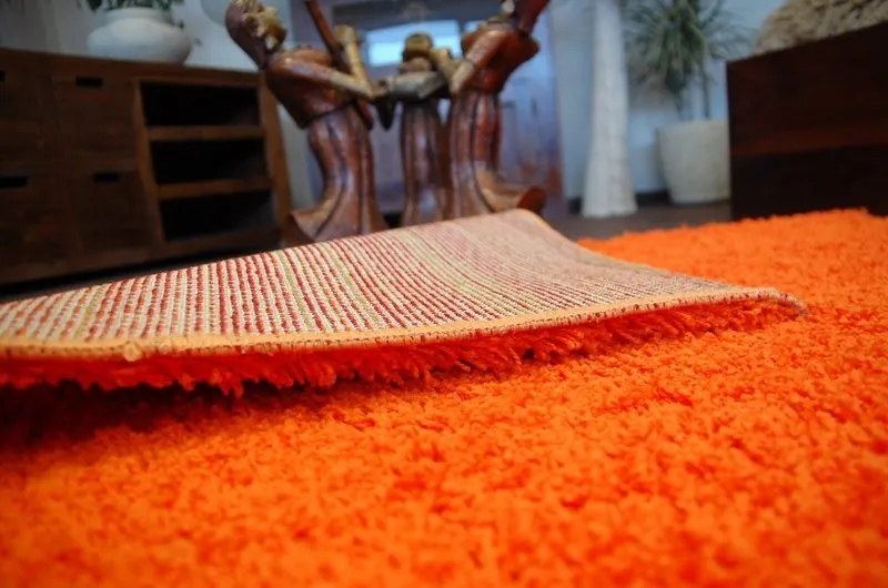 Kusový koberec SHAGGY Izebelie 5cm oranžový
