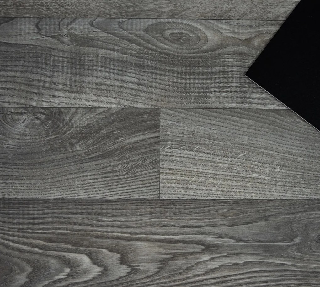 PVC podlaha - lino Blacktex White Oak 997D, na mieru, šíře 3m,4m, šedá, filc, chodba / predsieň, Beauflor