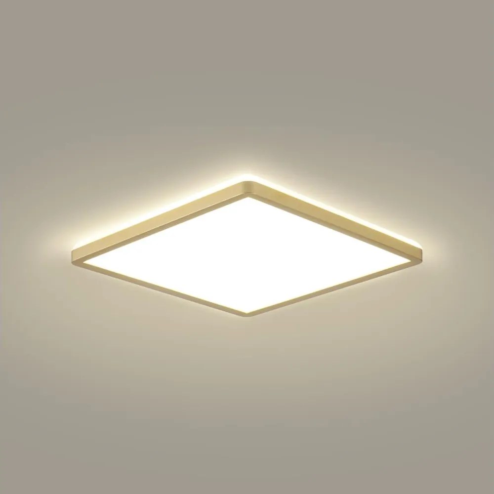 Brilagi - LED kúpeľňové svietidlo ULTRA SLIM LED/24W/230V 42x42 cm zlaté IP54