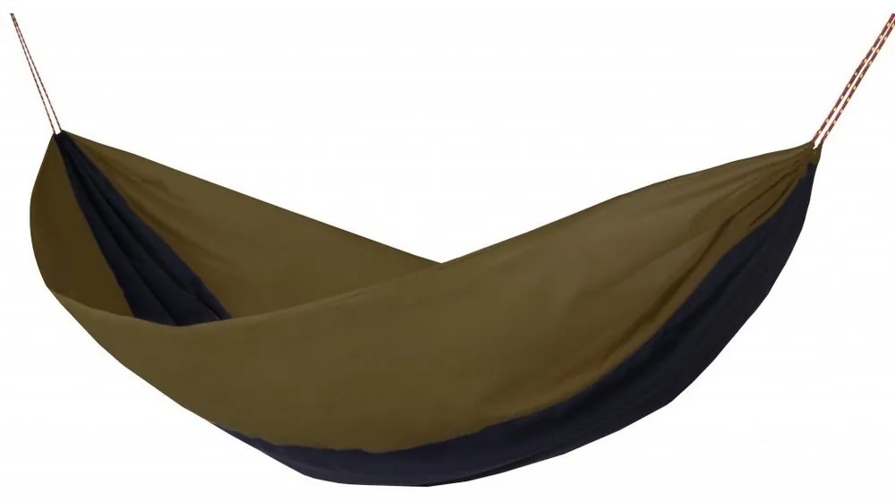 Hojdacia sieť Hamaka Original pre dvoch, tmavo modrá / hnedá