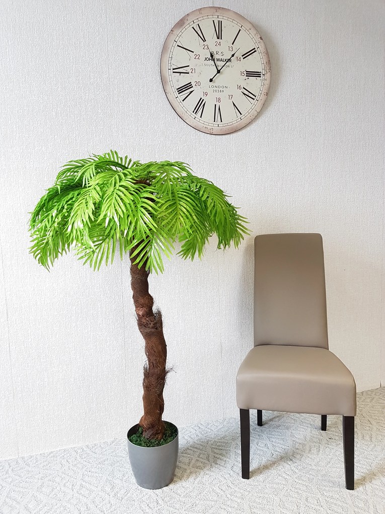 Umelá palma- svetlá s kôrou 130 cm