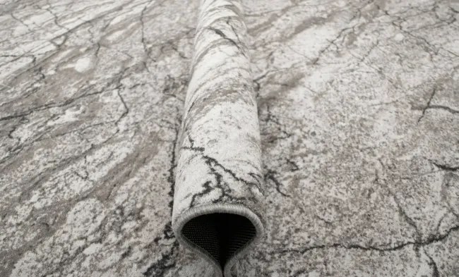 Metrážny koberec Aqua Marble 19 mramor sivý