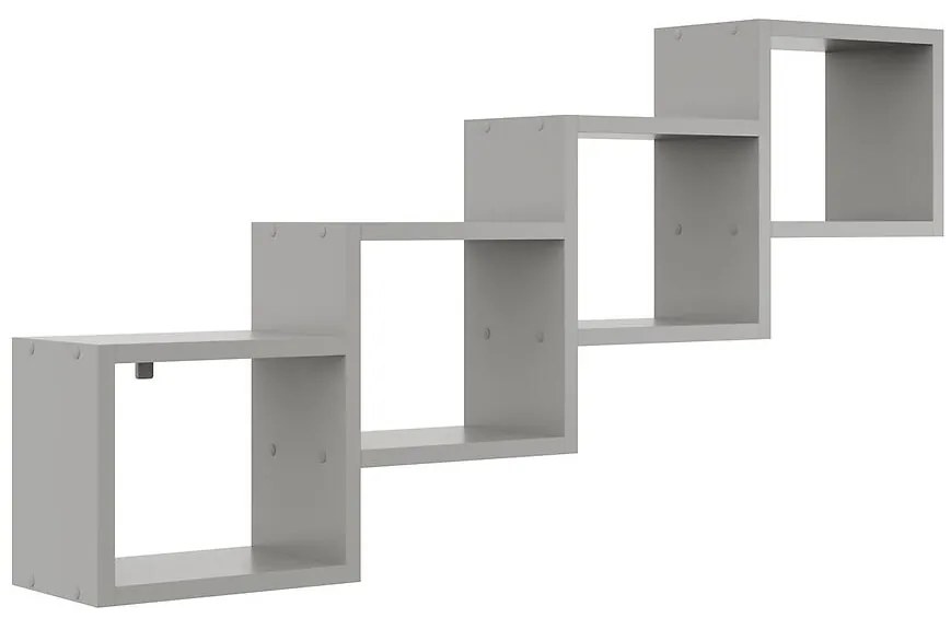 Polička NR 8 platinová sivá