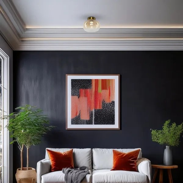 LED Stropné svietidlo VASO LED/4W/230V pr. 18 cm zlatá/dymová