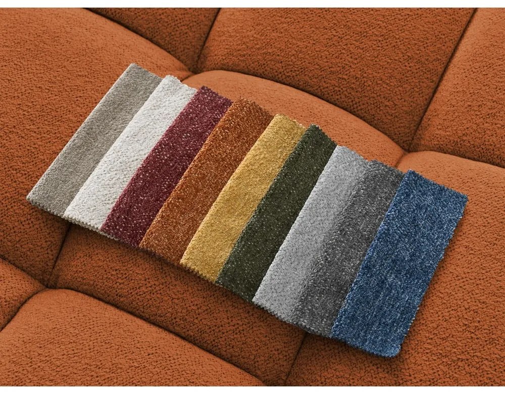 Terakotová ženilková rozkladacia/s úložným priestorom rohová pohovka (pravý roh/do L) Everest – Bobochic Paris