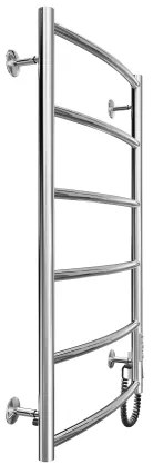 Kúpeľňový rebríkový radiátor CLASSIC 100W/230V 81x53cm nerez/lesklý chróm pravá