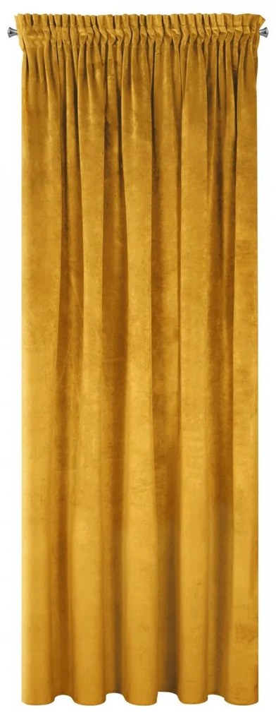 ZATEMŇOVACÍ ZÁVES NA PÁSKE VILLA 140X270 CM HORČICOVÁ