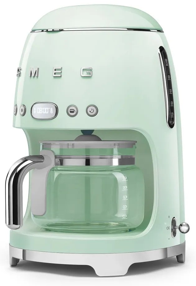 Svetlozelený kávovar na prekvapkávanú kávu Retro Style – SMEG