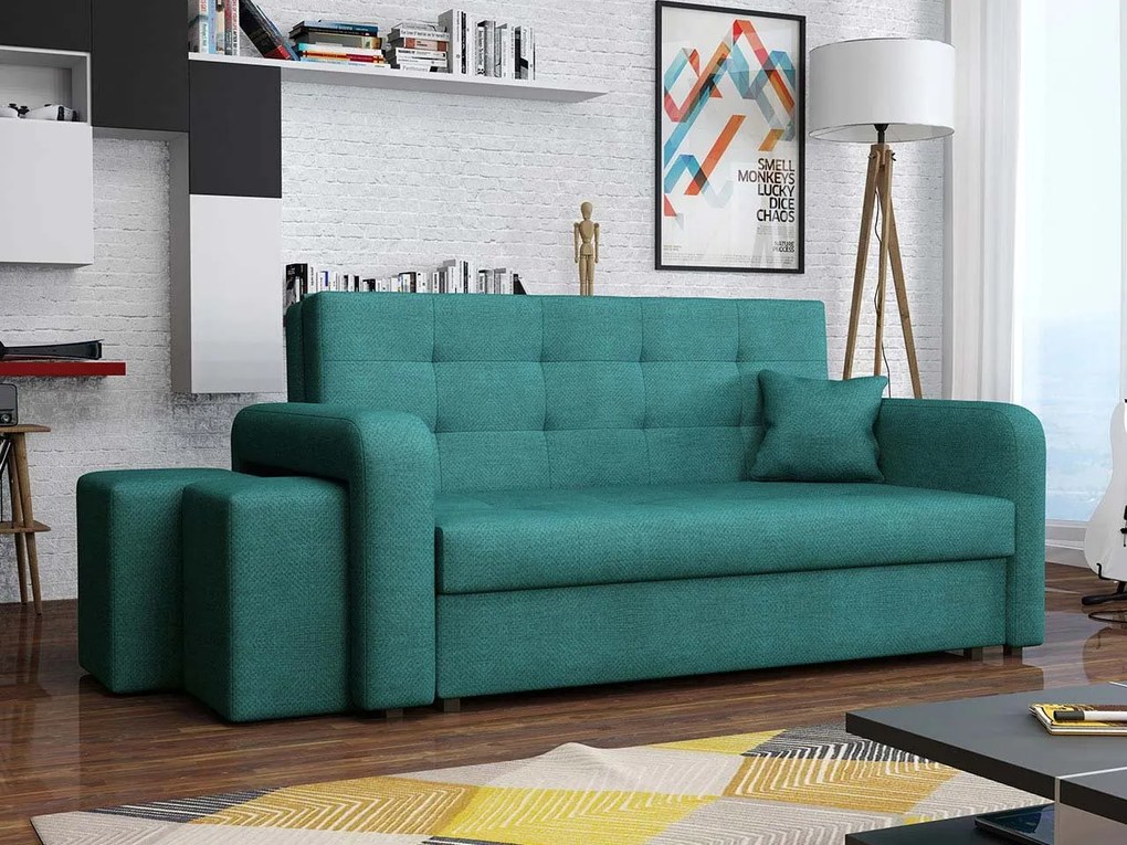 Pohovka s taburetkami Clivia Home III, Taburetka: ľavá strana, Dostupné poťahy: Enjoy 24
